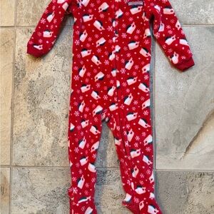 Vineyard Vines Red Holiday Kids Footie Pajama
